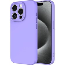Tekno Grup Iphone 15 Pro Kılıf Içi Kadife Yumuşak Lansman Kılıf-Lila