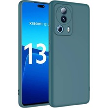 Tekno Grup Xiaomi Mi 13 Lite Kılıf  Içi Kadife Yumuşak Lansman Kılıf-Koyu Yeşil
