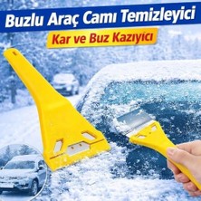 Araç Cam ve Buz Kazıyıcı Bıçak - Ergonomik Saplı Kar ve Don Temizleyici - Araç Ön Camı Için Çizmez ve Dayanıklı Buz Kazıma Aparatı - Kışlık Araç Bakım Ekipmanı