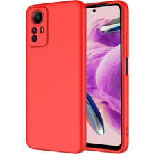 Tekno Grup Xiaomi Redmi Note 12S Kılıf  Içi Kadife Yumuşak Lansman Kılıf-Kırmızı