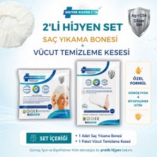 Doctor Silver Ion 2’li Hijyen Set – Saç Yıkama Bonesi ve Vücut Temizleme Kesesi