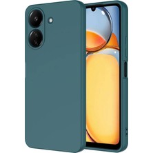 Tekno Grup Xiaomi Poco C65 Kılıf  Içi Kadife Yumuşak Lansman Kılıf-Koyu Yeşil