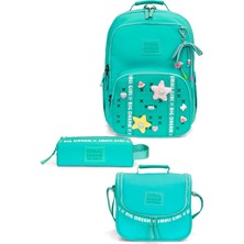 Coral High  Su Yeşili 3'lü Okul Çanta Seti SET0124406