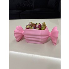 Özbience 3D Tasarımlı Dekoratif Şeker Kutusu ve Sunumluk, 20X9 cm