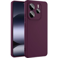 Tekno Grup Xiaomi Redmi Note 14 5g Kılıf  Içi Kadife Yumuşak Lansman Kılıf-Koyu Mor