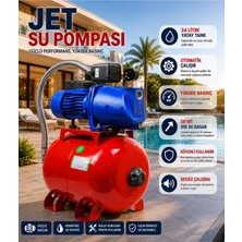 SCHUTZENGER 1.5 Hp 1" Jet Pompalı 24 Litre Tanklı 4 Kat 5 Daireye Yeterli Paket Hidrofor Scjettank