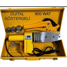 Haktaş Dijital Göstergeli 800 Watt Pprc Boru Kaynak Makinesi | 20-25-32 Uçlu + Makaslı Set
