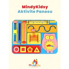 Özbience Renkli Montessori Aktivite ve Öğrenme Panosu, Ahşap Geliştirici Tahtası