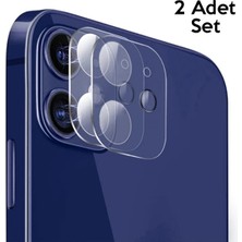 Techugo Gor Iphone 12 Mini 5.4 Best Full Tempered Cam Kamera Koruyucu 2ADET SET-1852