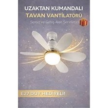 Adland LED Işıklı Uzaktan Kumandalı Tavan Vantilatörü