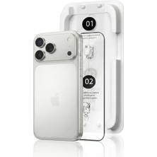 Fulltech Magicbox iPhone 17 Pro Premium Tempered Glass Aparatlı Ekran Koruyucu - Clear