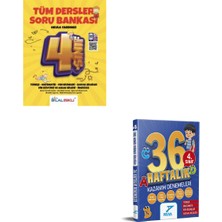 Bilal Işıklı Yayınları Adım Adım Işıklı 4.sınıf Tüm Dersler Sb+36 Haftalık Denemeler Set(2 Kitap)