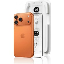 Fulltech Magicbox iPhone 17 Pro Max Premium Tempered Glass Aparatlı Ekran Koruyucu - Clear