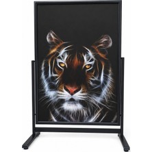 OfisDS B1 70X100 cm Siyah Çift Iki Taraflı Kısa Ayak Alüminyum Reklam Poster Kaldırım Pano