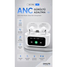 Dimute Shop Int Pro A9 Anc Bluetooth Kulaklık Dokunmatik Tws Kablosuz Kulaklık LED Ekranlı