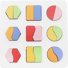 Özbience Doğal Ahşap Eğitici Oyun Seti, Montessori Geometrik Şekiller