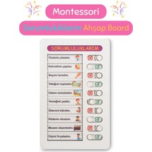 Özbience Eğitici ve Eğlenceli Ahşap Sorumluluk Takip Oyuncağı