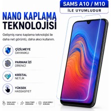 Powerfox Samsung A10/M10 Uyumlu Cam Karışımlı Nano Cam Ekran Koruyucu | 9h+ Çizilme Direnci | Yüksek Dokunmatik Hassasiyet