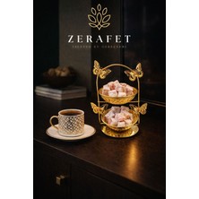 Özbience Iki Katlı Modern Çay ve Kahve Yanı Şekerlik Seti, Şık Tasarım