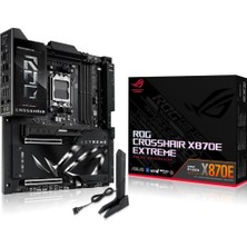 Asus Rog Crosshaır X870E Extreme Amd X870 Am5 Ddr5 9000 HDMI 2xusb4 5x M2 Usb3.2 Wifi 7 + Bt Aura Rgb 10GBIT + 5gbit Lan Eatx 20+2+2 Güç Aşamaları, Anakart Teşhir