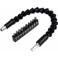 ÖNÇ - PRİME Matkap Ucu - Bükülebilir Oynar Vidalama Bits Uzatma Aparatı 30CM - Komple Set