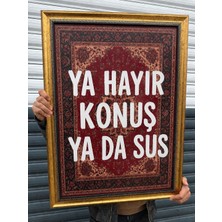 Musnig Dekoratif Sanatsal Çerçeveli Tablo Yada Sus