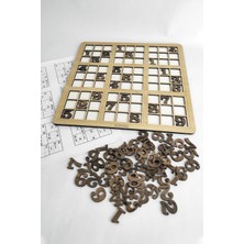 Özbience Ahşap Sudoku Bulmaca 30X30 Akçağaç, Zeka ve Odak Geliştirici Eğlence