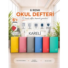Icon Contra Pp Kapak Spiralli 120 Yaprak A4 Kareli 6 Adet Defter