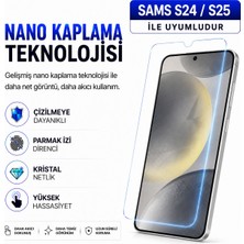 Powerfox Samsung S24/S25 Uyumlu Cam Karışımlı Nano Cam Ekran Koruyucu | 9h+ Çizilme Direnci | Yüksek Dokunmatik Hassasiyet