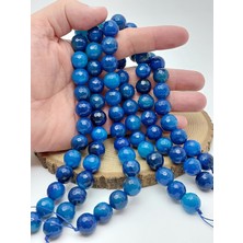 Yaşam Tohumu Akik Taşı Faset Kesim Dizi 14MM (62162)