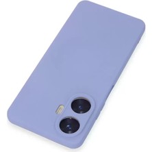 Renas Store Newface Realme C55 Kılıf Nano Içi Kadife Silikon - Lila