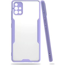 Renas Store Newface Samsung Galaxy A71 Kılıf Platin Silikon - Lila