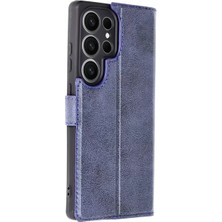 Renas Store Newface Samsung Galaxy S25 Ultra Kılıf Trend S Plus Kapaklı Kılıf - Lacivert