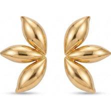 Merve Takı Gold Marka Model 3 Damla Küpe