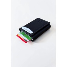 CLASSBAG Mekanizmalı Otomatik Kızaklı Kartlıklı Siyah Renk Erkek Cüzdanı (7cm x 10CM)
