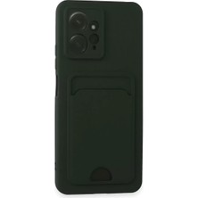 Renas Store Newface Xiaomi Redmi Note 12 4g Kılıf Kelvin Kartvizitli Silikon - Koyu Yeşil