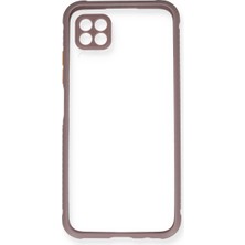 P40 Lite Kılıf Miami Şeffaf Silikon - Açık Mor