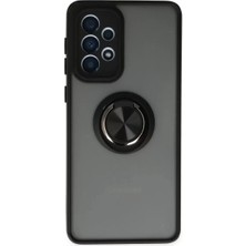 Renas Store Newface Samsung Galaxy A33 5g Kılıf Montreal Yüzüklü Silikon Kapak - Siyah