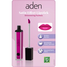 Aden Satin Effect Lipstick - Saten Etkili Likit Ruj 07 Shimmering Fuchsia(Işıltılı Fuşya)