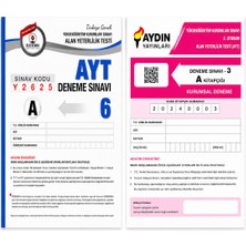 2025 Türkiye Geneli Özdebir Ayt Deneme Sınavı 6 ve Aydın Yayınları Ayt Kurumsal Deneme Sınavı 3 Seti | Ayt Türkiye Geneli Deneme Paketi