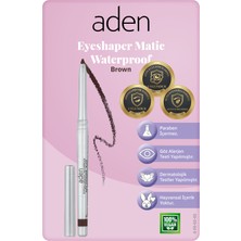 Aden Waterproof Matic Eyeshaper - Asansörlü Göz Kalemi 02 Brown(Kahverengi)