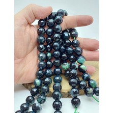 Yaşam Tohumu Akik Taşı Faset Kesim Dizi 14MM (62168)