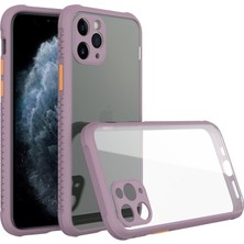 iPhone 11 Pro Kılıf Miami Şeffaf Silikon - Açık Mor