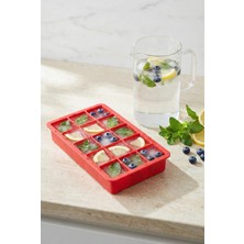 15 Hazneli Silikon Buz Kalıbı & Çok Amaçlı Buzluk ve Dondurucu Organizeri 12X19 cm