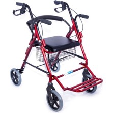 Özbience Ayak Pedallı Alüminyum Rolatör Yürüteç, Tekerlekli Sandalye Alternatifli