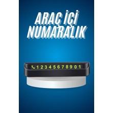 Araç Içi Numaratör Numaralık Oto Cam Kartı Fosforlu Numaratör