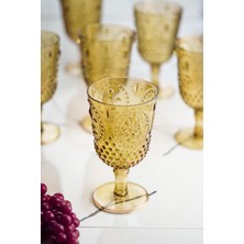 Akrilik Amber Tekli Kadeh & Su Meşrubat Kahve Yanı Bardağı 450 ml ( Cam Değildir )
