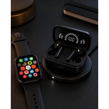 Spor ve Günlük Kullanıma Uygun Akıllı Saat ve Bluetooth Kulaklık Seti Yüksek Performans