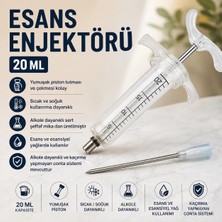 GmsMak Esans Enjektörü 20 ml ve Paslanmaz Çelik iğne (8 cm)