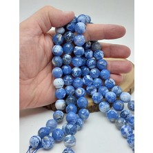 Yaşam Tohumu Akik Taşı Faset Kesim Dizi 14MM (62182)